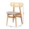 Baxton Studio Tarana Mid-Century Modern Grey Fabric and Natural Oak Finished Wood 2-Piece Dining Chair Set 234-2PC-13293-ZORO - alternate 3